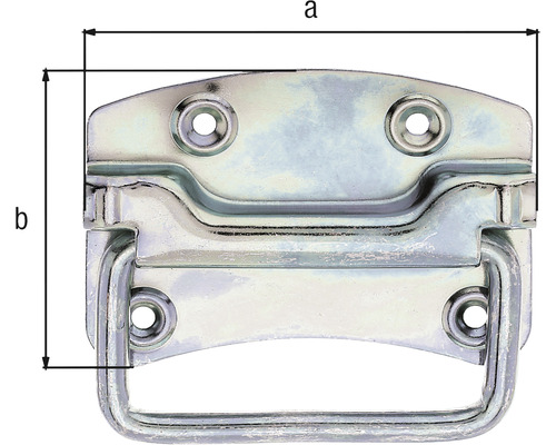 Truhlicová rukoväť s rozmermi a a b