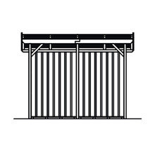 Debnenie nosník so zábradlím