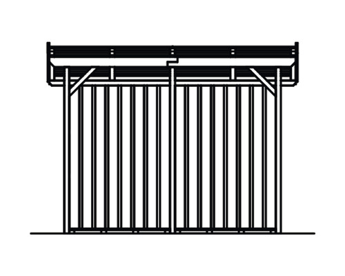 Debnenie nosník so zábradlím