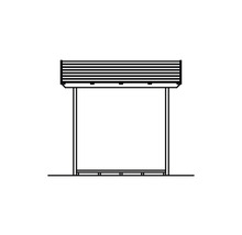 Schéma autobusovej zastávky