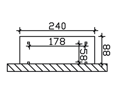 Technický výkres s rozmermi v milimetroch