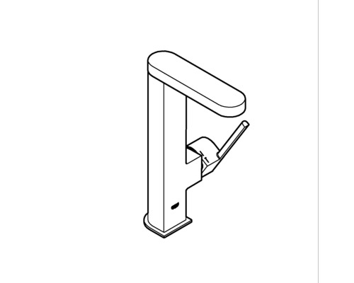 Nákres umývadlovej batérie