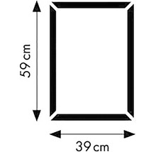 Rozmery produktu: 59 cm výška a 39 cm šírka