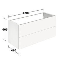 Skrinka pod umývadlo s rozmermi 1200 x 605 x 490 mm