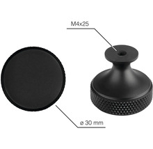 Kovový nábytkový gombík, priemer 30 mm