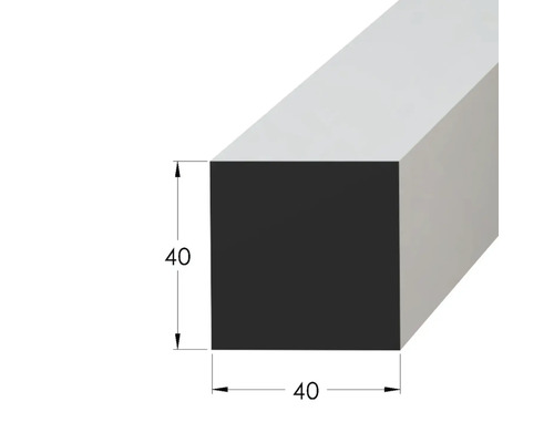 Štvorcový drevený profil s rozmermi 40 x 40 milimetrov