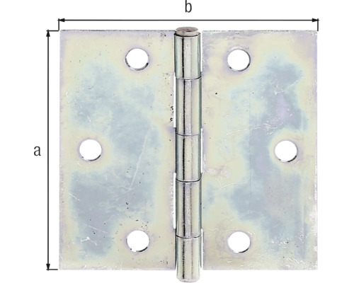 Kovové závesy s rozmermi a a b