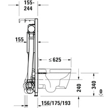 Predstenový inštalačný modul do sadrokartónu Duravit DuraSystem Standard SensoWash pre závesné WC s odsávaním zápachu-thumb-2