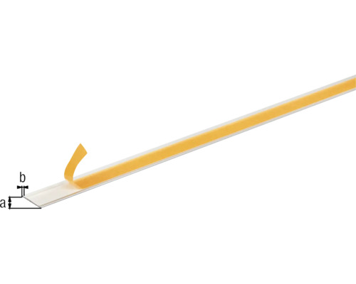 Plastová soklová lišta s lepiacou páskou