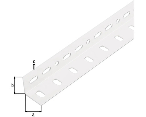 Uholníkový profil s otvormi na upevnenie