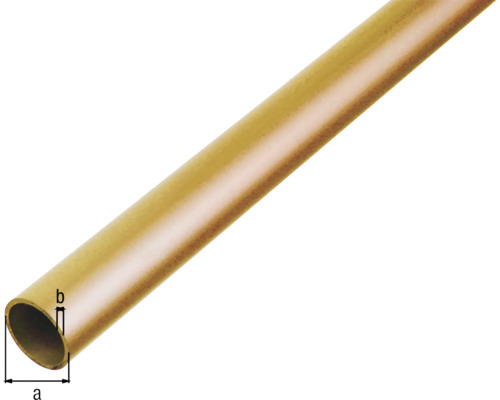 Medená rúrka s rozmermi a a b