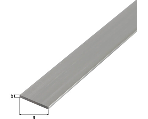 Plochý kovový materiál s označením rozmerov