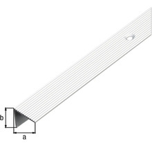 Profil schodový alu strieborný elox 21x21x1,8 mm 2 m-thumb-1