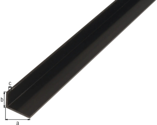 Oceľový uholník s rozmermi