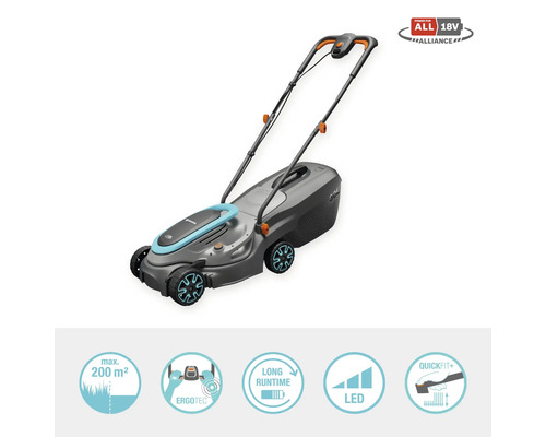 Akumulátorová kosačka na trávu s ergonomickou rukoväťou a LED displejom