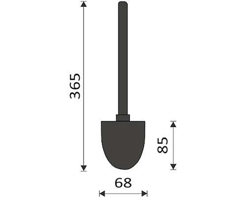 Obrázok lopaty s rozmermi