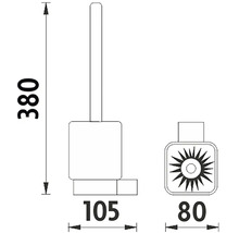 WC kefa Nimco Kibo čierna Ki-14094KN-HR-90