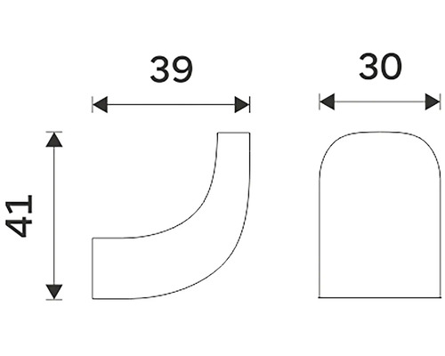Technický nákres s rozmermi