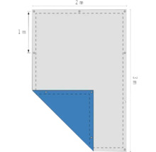 Krycia plachta striebromodrá 140g/m², 2x3 m-thumb-5