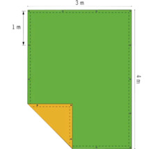 Krycia plachta oranžovozelená 140g/m², 3x4 m-thumb-4