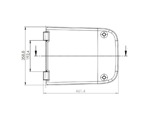 Technický nákres stavebného prvku s rozmermi v milimetroch