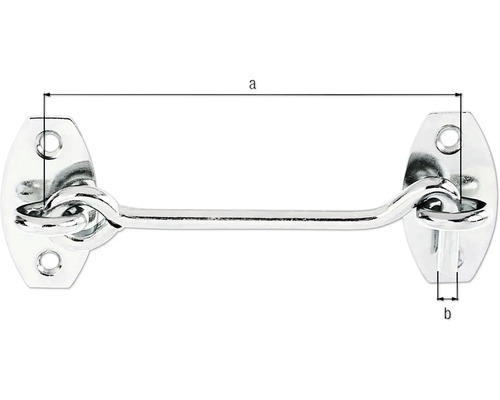 Okenný háčik s rozmermi