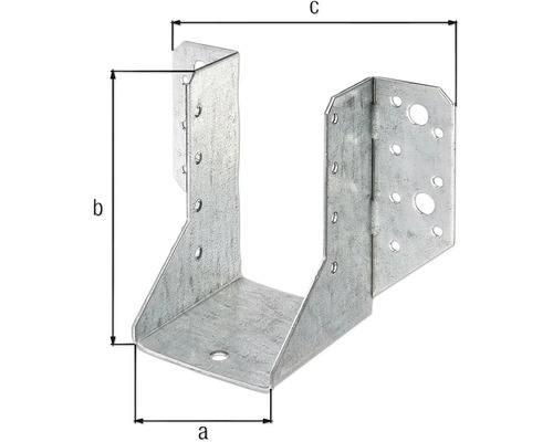 Kovová uholníková kotva s rozmermi