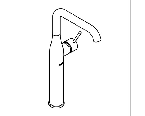 Nákres umývadlovej batérie