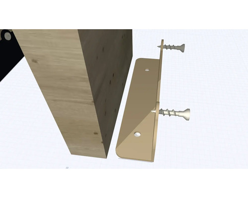 Drevená doska so skrutkami na upevnenie