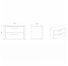Skrinka pod umývadlo Devo Sonus 2.0 mušľa classico 97 x 52 x 45 cm