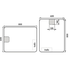 LED zrkadlo do kúpeľne Nimco 60x80 cm ZP 20002