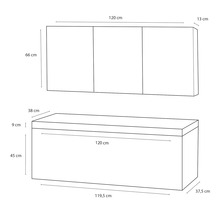 Kúpeľňová zostava Differnz Somero 170x120x38 cm biela-thumb-1 Kúpeľňová zostava Differnz Somero 170x120x38 cm biela-thumb-1