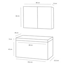 Kúpeľňová zostava Differnz Somero 170x80x38 cm biela/betón-thumb-1 Kúpeľňová zostava Differnz Somero 170x80x38 cm biela/betón-thumb-1
