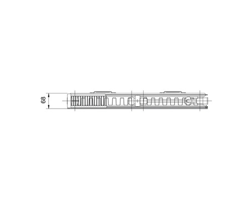 Doskový radiátor Rotheigner Plan 21 500 x 1400 mm 8 prípojok (bočné, dole vľavo alebo uprostred)