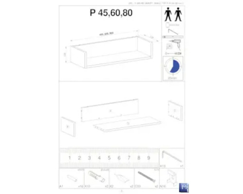 Návod na zostavenie police