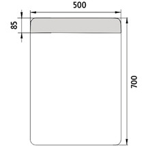 LED zrkadlo do kúpeľne Nimco 50x70 cm ZP 23001
