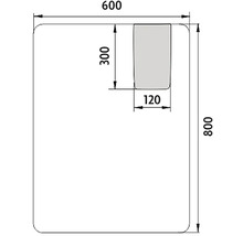 Zrkadlo do kúpeľne Nimco 600x800 cm s LED osvetlením ZP 25002