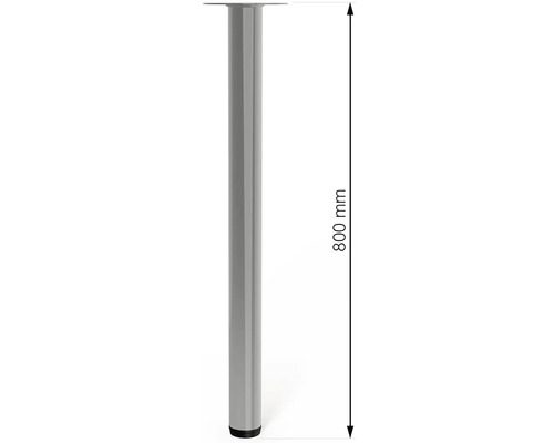 Kovová noha stola s výškou 800 milimetrov