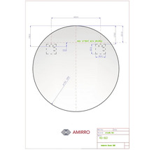 LED okrúhle zrkadlo do kúpeľne Ambiente Ronde Ø 100 cm