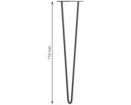 Oceľová noha stola, výška 710 mm