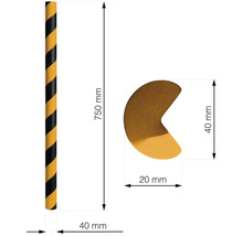 Ochranný penový pás na roh 750x40mm-thumb-2 Ochranný penový pás na roh 750x40mm-thumb-2