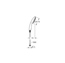 Ručná sprcha Grohe Quickfix Vitalio Start 110 x 110 mm chróm 26720001