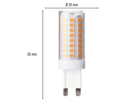 Žiarovka G4 LED s rozmermi 56 mm x 20 mm