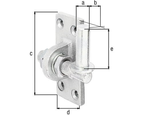 Nastaviteľný skrutkovací záves s rozmermi pre stavbu plota