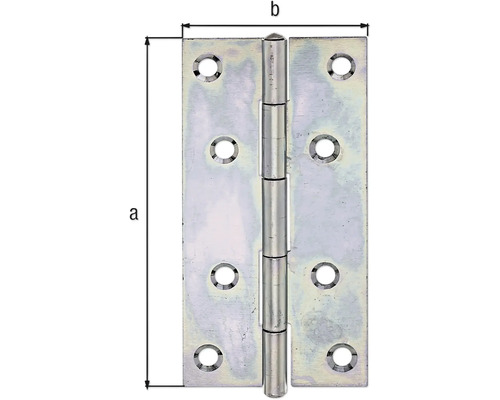 Dverový záves s rozmermi a a b