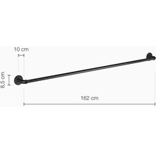 Kovový držiak na uteráky, šírka 162 cm