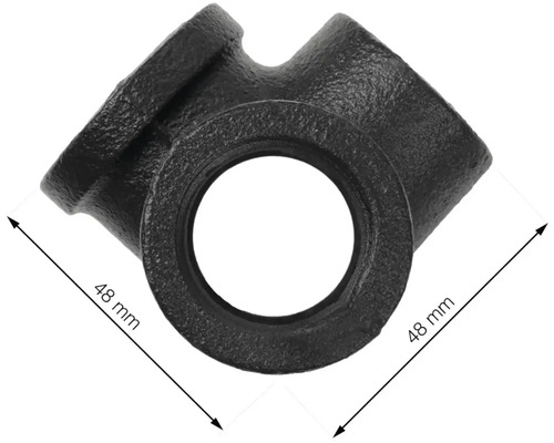Odbočka z temperovanej liatiny, priemer 48 mm