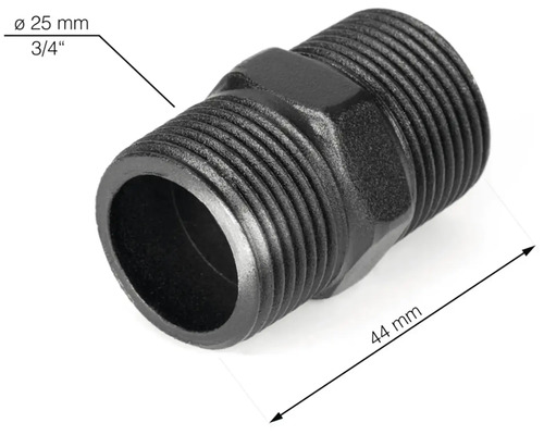 Plastová vsuvka s priemerom 25 mm a dĺžkou 44 mm