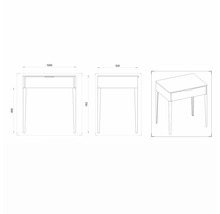 Skrinka pod umývadlo Devo Lotos dub hnedý 100 x 76 x 53 cm