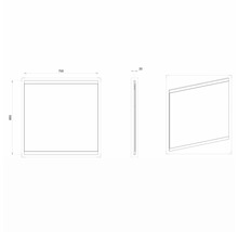 Zrkadlo do kúpeľne Devo Viva 2.0 70 x 86 cm biela VV2-LU70-F104